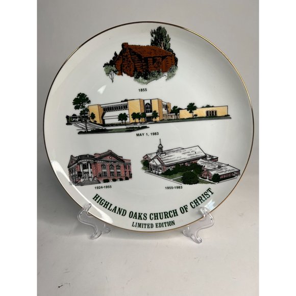 Highland Oaks Church of Christ Vintage Church Plate - Picture 13 of 16